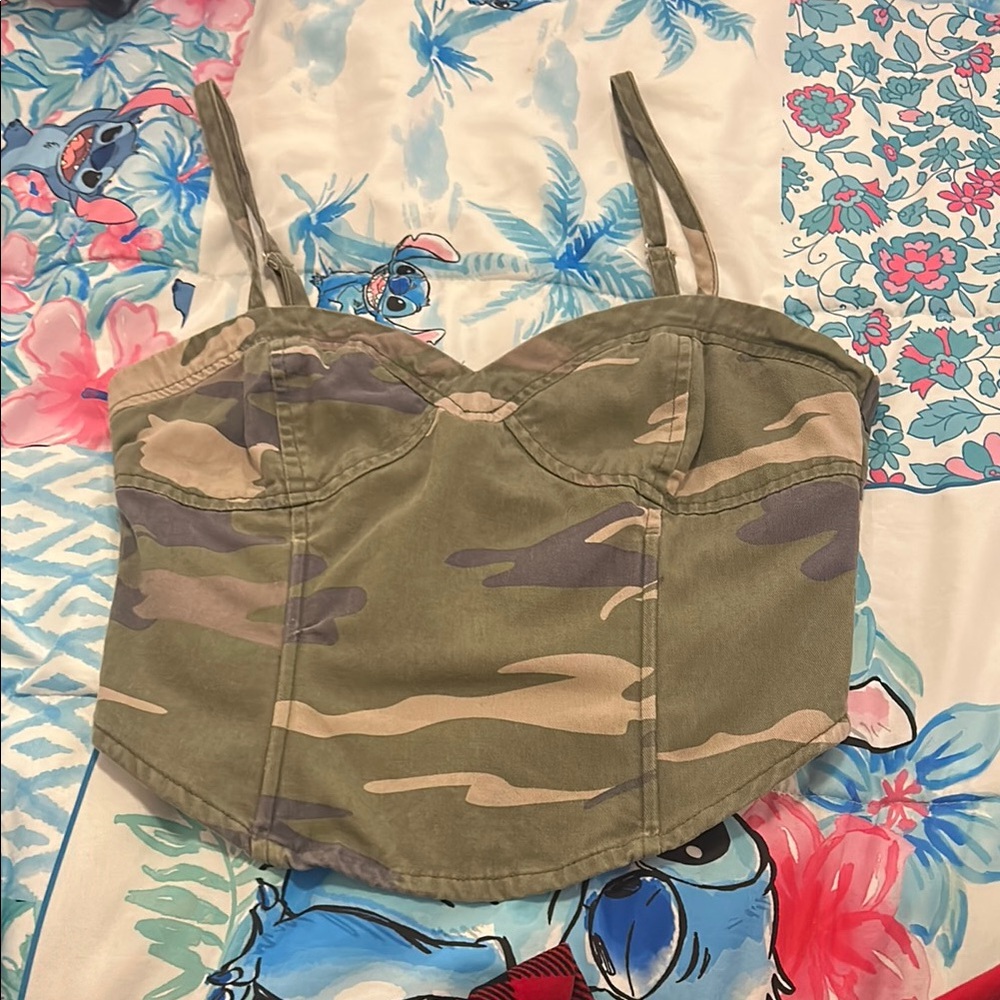 Forever 21 Camouflage Bustier